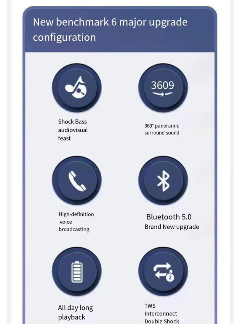 Portable Bluetooth speakers for showers, homes, and outdoor spaces that include vibrant lights, loud sound, wireless stereo pairing, HiFi sound, and extended playback - Image 3