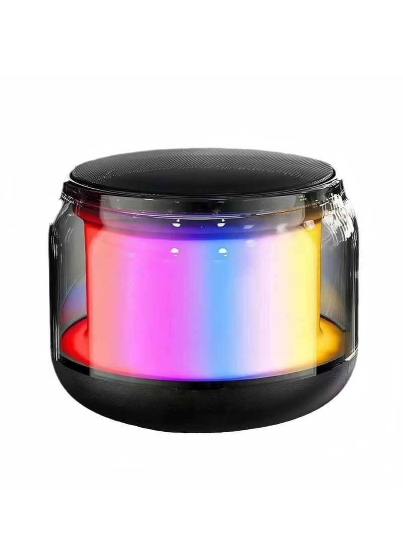 Portable Bluetooth speakers for showers, homes, and outdoor spaces that include vibrant lights, loud sound, wireless stereo pairing, HiFi sound, and extended playback - Image 1