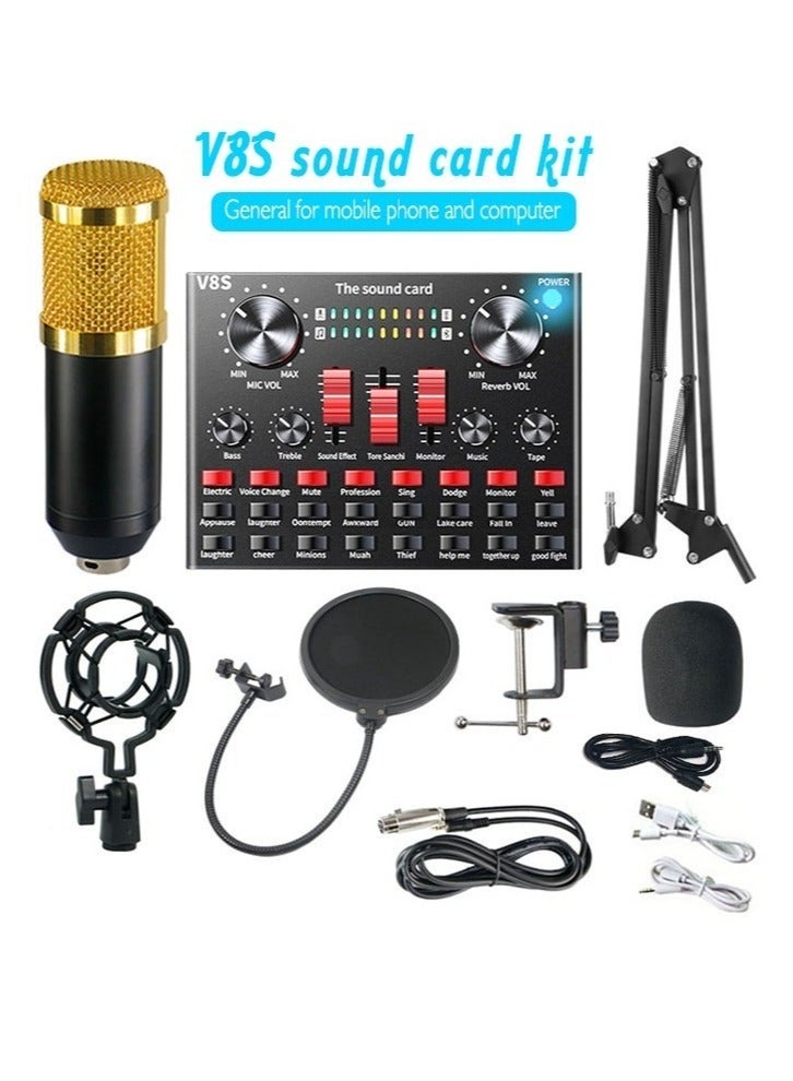 Gravity Adjustable Recording Condenser Microphone with Kit V8 - Image 1