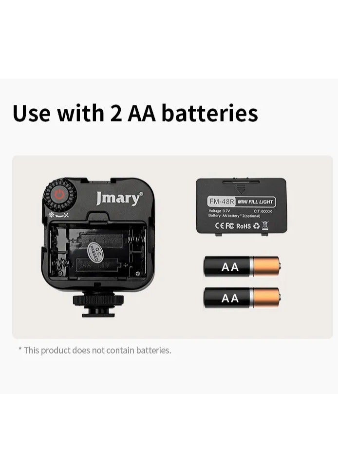 Jmary FM-48 Mini Portable Video Fill Light Black - Image 3