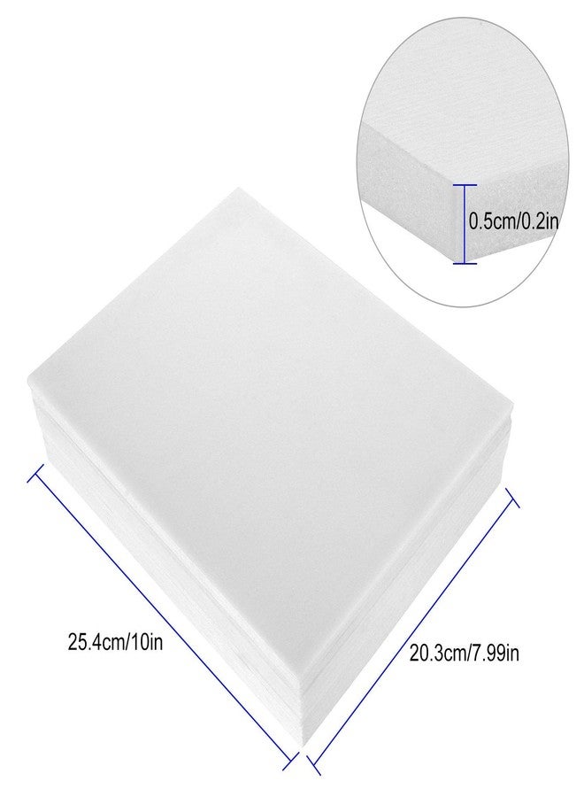 QTLCOHD 30 Pack Foam Boards 8x10 Inch Foam Core Backing Board White 1/5" Thickness Mat Board Polystyrene Poster Board Signboard Perfect for Presentations School Office & Art Projects - Image 2