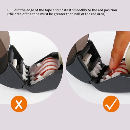 Eagle Automatic Tape Dispenser, Handheld & Portable Design, Office Tape Gun, One-Handed Operation with Safety Blade for Office, Home, DIY or Packaging (Includes 2 Free Tapes) (Gray) - Image 5