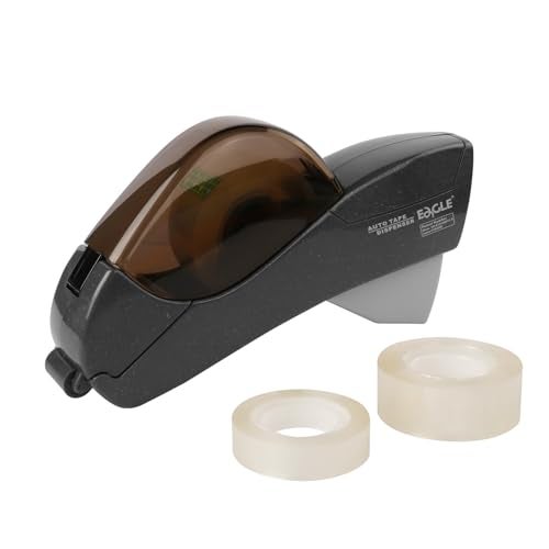 Eagle Automatic Tape Dispenser, Handheld & Portable Design, Office Tape Gun, One-Handed Operation with Safety Blade for Office, Home, DIY or Packaging (Includes 2 Free Tapes) (Gray) - Image 2