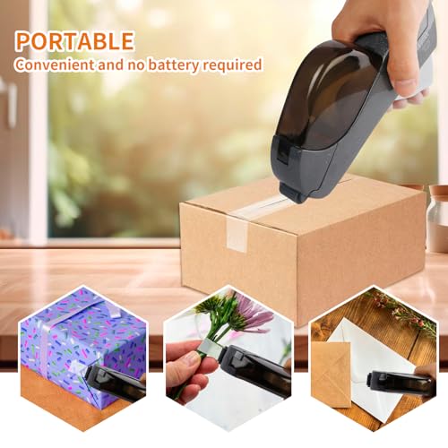 Eagle Automatic Tape Dispenser, Handheld & Portable Design, Office Tape Gun, One-Handed Operation with Safety Blade for Office, Home, DIY or Packaging (Includes 2 Free Tapes) (Gray) - Image 3