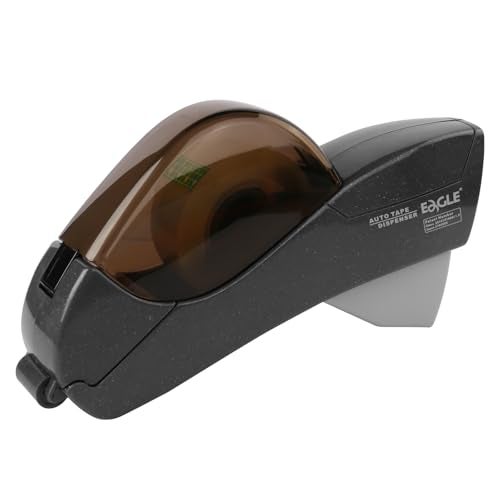 Eagle Automatic Tape Dispenser, Handheld & Portable Design, Office Tape Gun, One-Handed Operation with Safety Blade for Office, Home, DIY or Packaging (Includes 2 Free Tapes) (Gray) - Image 1