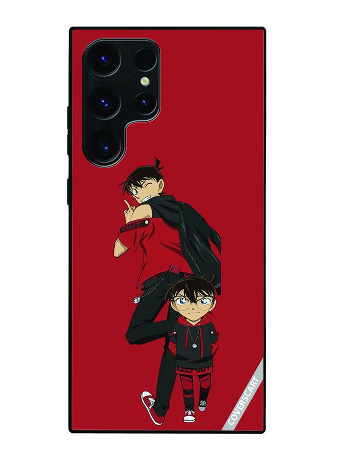 COVERSCART Protective Case Cover For Samsung Galaxy S24 Ultra Detective Conan Design Red