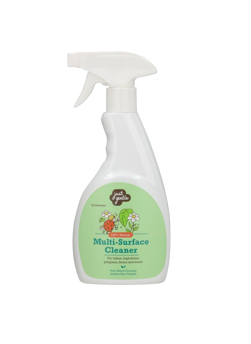 Just Gentle Just Gentle Plant-based Multi-Surface Cleaner with Rice Jasmine Vinegar - 500 ml | Food Grade Safe and Effective Cleaner for All surfaces, toys, and playpens  - Image 1