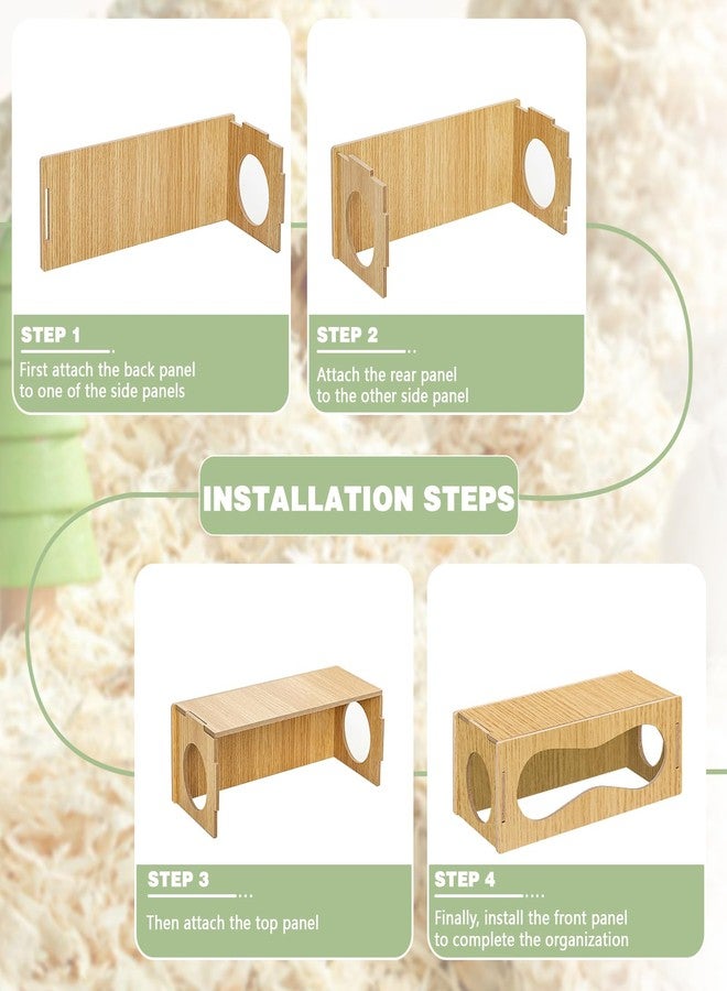Quxddy Hamster Hideout Hamster House, Hamster Hide Hamster Hut Hamster Cage Accessories for Life Activities, Hamster Toys Hamster Decor (Small) - Image 4