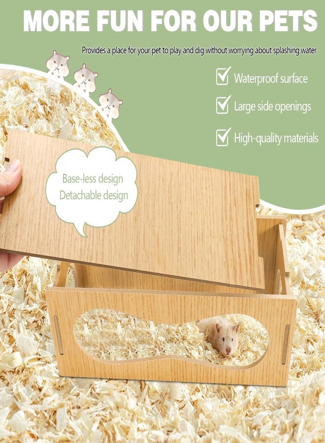 Quxddy Hamster Hideout Hamster House, Hamster Hide Hamster Hut Hamster Cage Accessories for Life Activities, Hamster Toys Hamster Decor (Small) - Image 5