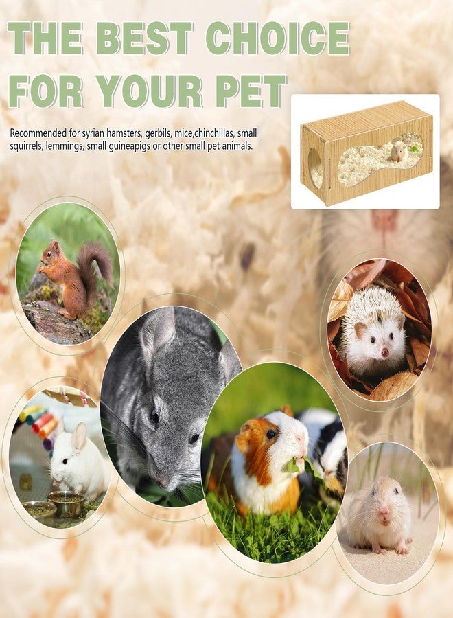 Quxddy Hamster Hideout Hamster House, Hamster Hide Hamster Hut Hamster Cage Accessories for Life Activities, Hamster Toys Hamster Decor (Small) - Image 3