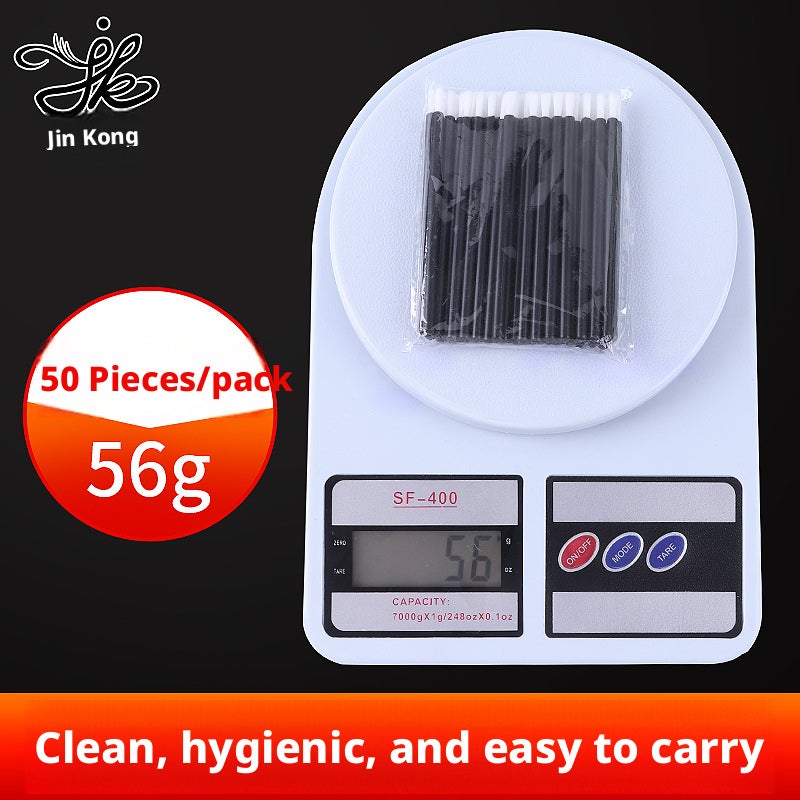 Jinkong Disposable Nylon Lip Brush, Portable Lipstick Brush, Makeup Brush for Beginners - Image 2