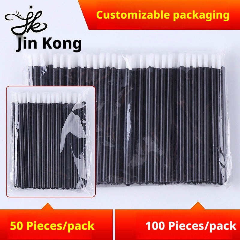 Jinkong Disposable Nylon Lip Brush, Portable Lipstick Brush, Makeup Brush for Beginners - Image 3