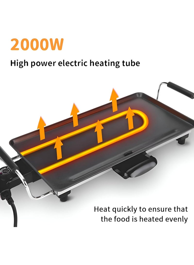Grill Plate-A premium non-stick cooking surface for even heat distribution, perfect for indoor barbecue - Image 1