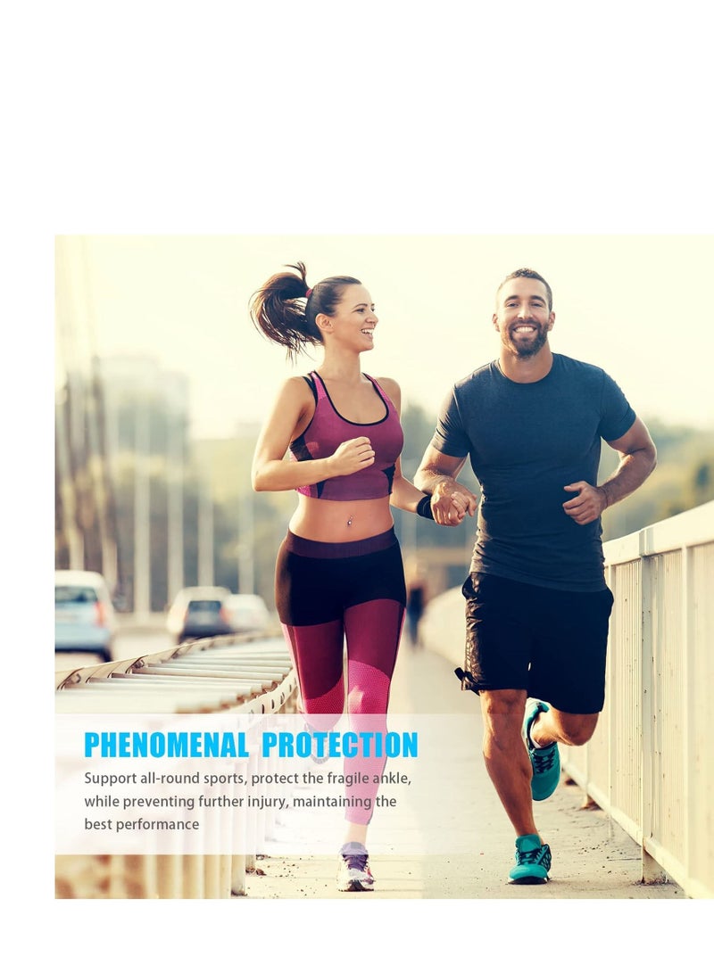 SYOSI Ankle Braces Adjustable Compression Ankle Support Brace Heel Spur Brace Ankle Sleeve for Injury Recovery, Achilles support and Strong Ankle Brace Sports Protection for Women  Men Pair - Image 4