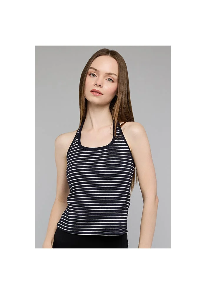 Striped Halterneck Top