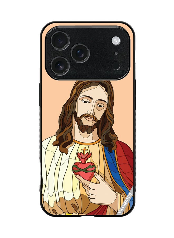 VR CREATIVE Protective Case Cover For Apple iPhone 17 Pro Jesus Design Multicolour