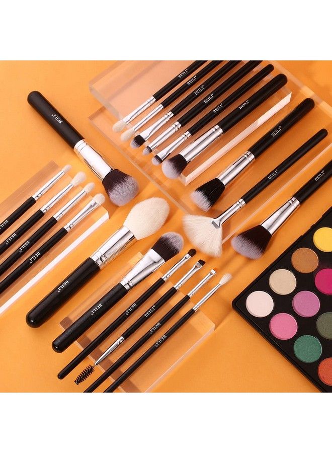 BEILI Makeup Brushes 20Pcs Professional Makeup Brush Set Original Naturalsynthetic Kabuki Foundation Face Powder Highlighter Contour Eye Shadow Eyebrow Eyeliner Make Up Brush - Image 4