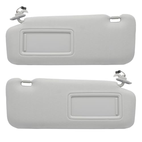 NHILES Left Driver & Right Passenger Sun Visor Compatible with Mazda CX-9 2010-2015 Sun Visor Replacement Number TD11-69-320C-75 TD12-69-320C-75 TD11-69-270B-75 TD12-69-270B-75 Color:Gray - Image 1