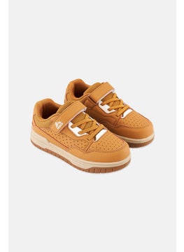 Kids Boy Velcro Shoes, Camel