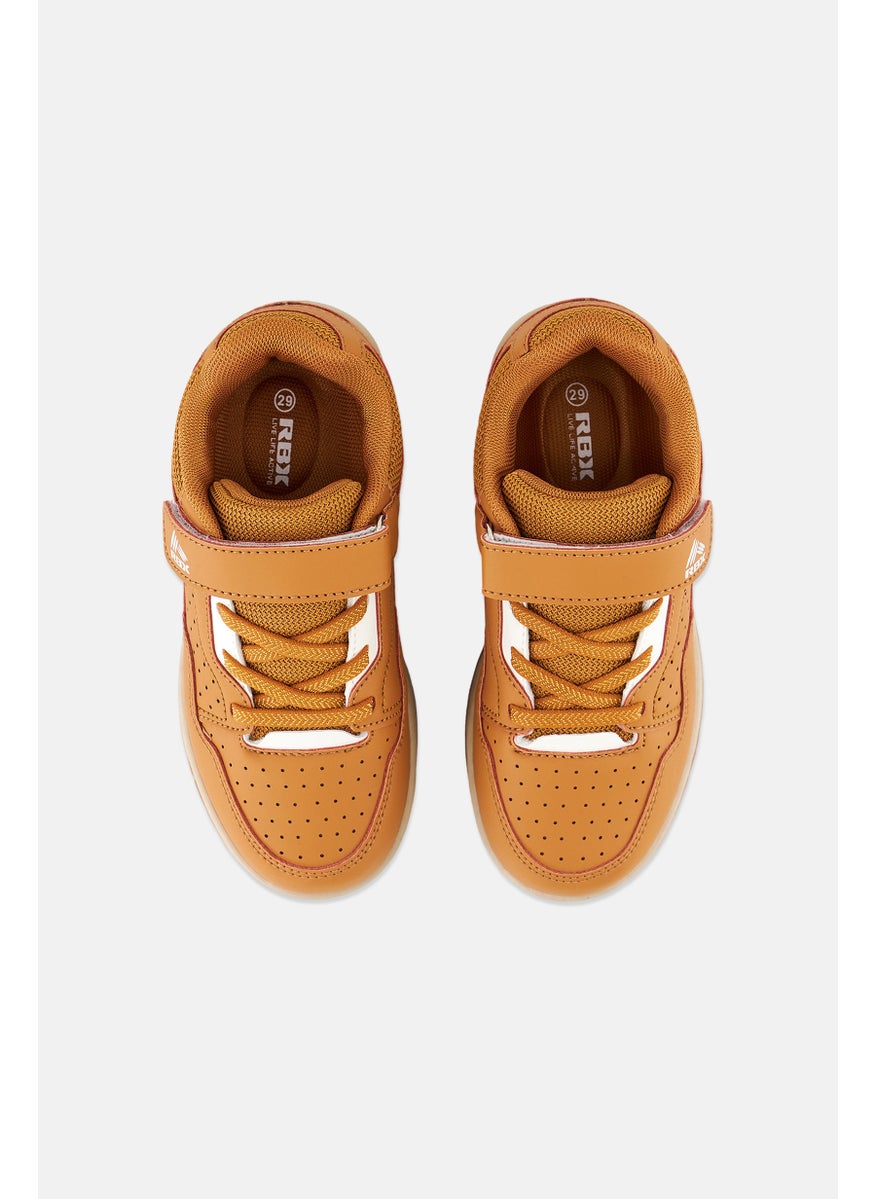 RBX - Kids Boy Velcro Shoes, Camel - Image 1