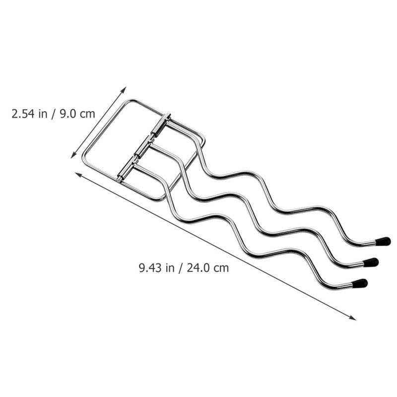 Stainless Steel Rotatable 3 Tier Wall Mounted Towel Rack Anti Slip Bathroom Kitchen Storage - Image 3