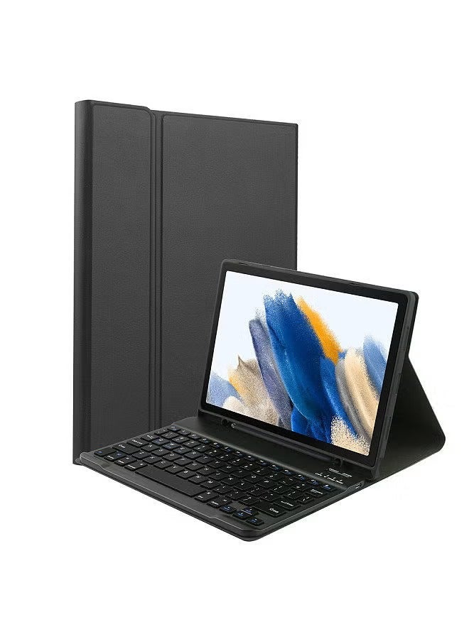 ACLIX Portable Detachable Tablet Protective Case with BT Keyboard Pen Slot Compatible with Samsung Tab S6 Lite Black - Image 1