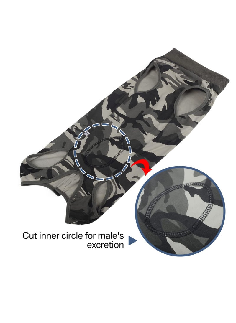 SYOSI Dog Recovery Suit Anti Licking Dog Onesie After Surgery Wound Protection Comfy and Stylish Dog Recovery Suit for Post Surgery Care M  - Image 2