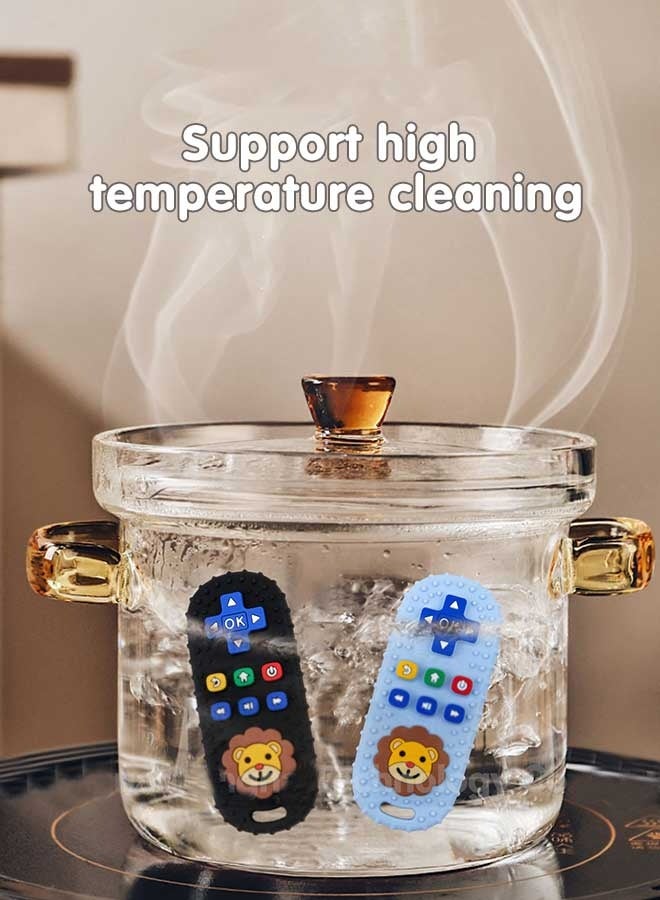 Super ZYouth 2 Pack Baby Teethers Toys, Silicone Teething Chew Toys for Babies Teething Relief and Soothe Sore Gum with Remote Control and Mitten Shape - Image 3