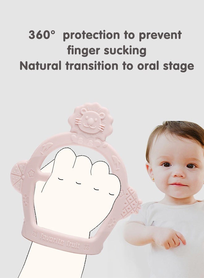 Super ZYouth 2 Pack Baby Teethers Toys, Silicone Teething Chew Toys for Babies Teething Relief and Soothe Sore Gum with Remote Control and Mitten Shape - Image 4