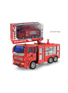(One piece) Child colving fire truck toys big simulation sprinkler model child Sizes:Standard Color / Character:Toy plush