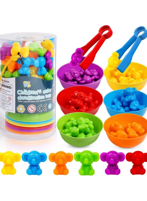 Counting Toys Koalas Matching Game with Sorting Bowls Math Games Sensory Training Toy Set Preschool Learning Activities Toys Montessori Educational Toys Set Gift for 3+Year Old Kids Boys