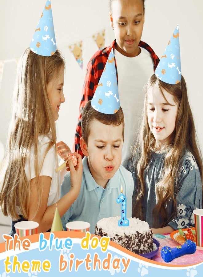 Threlaco شموع عيد ميلاد ثريلاكو رقم 1 بتصميم مخلب كلب أزرق، زينة كعكة عيد ميلاد، شموع عيد ميلاد برقم 1 بتصميم مخلب كلب أزرق، زينة عيد ميلاد للأولاد والبنات، لوازم حفلات عيد ميلاد بتصميم مخلب كلب أزرق - Image 5