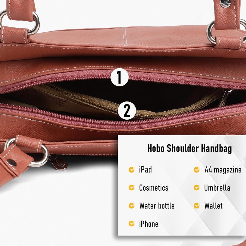 Fostelo Women's Helena Satchel Tote Handbag for Women | Ladies Purse | Stylish Shoulder Bag | Gift For Women - Image 5