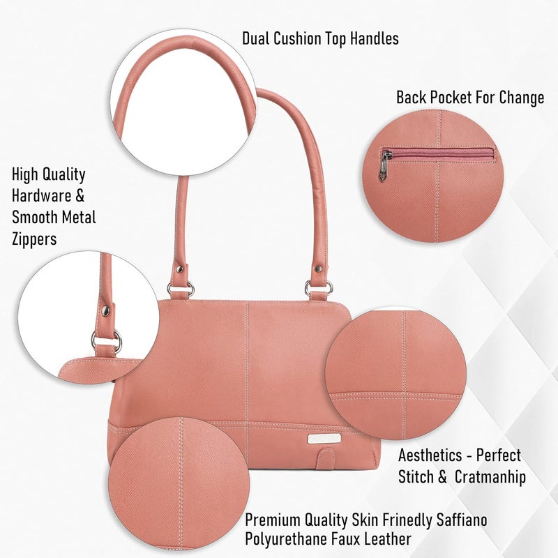 Fostelo Women's Helena Satchel Tote Handbag for Women | Ladies Purse | Stylish Shoulder Bag | Gift For Women - Image 2