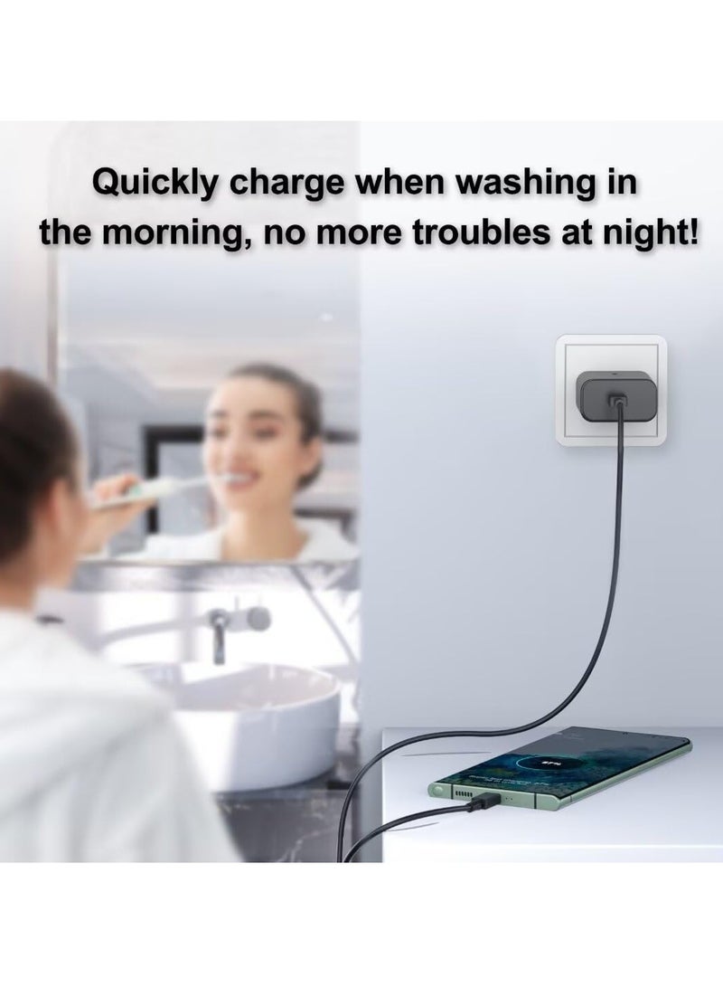 45W Super Fast Charger Set – USB - C, for Samsung Phones, 1m Cable (UK Plug)  - Image 4
