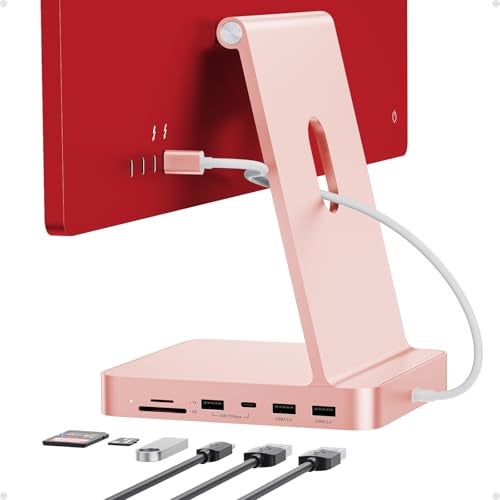 PULWTOP USB C HUB for iMac 24 inch 2021/2023, PULWTOP USB Hub Adapter iMac Accessories for M1/M3 with USB C 10Gbps 3*USB A SD/TF, Docking Station Support Expand M.2 SSD (Not Included), Color not for i.Mac M4 - Image 1