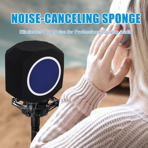 Piwerod Microphone Isolation Ball, Professional Sound-Absorbing Foam Microphone Isolation Shield for Noise and Reflection Reduction, Mic Isolation Shield for Recording Studios, Singing, Live Stream - Image 5