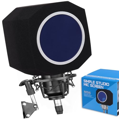 Piwerod Microphone Isolation Ball, Professional Sound-Absorbing Foam Microphone Isolation Shield for Noise and Reflection Reduction, Mic Isolation Shield for Recording Studios, Singing, Live Stream - Image 1