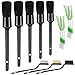 HMPLL 10pcs Detailing Brush Set MultiPurpose Car Detailing Brushes for Cleaning Car Interior Exterior Engine Leather Including 5 car Cleaning Brush 3 Wire Brush 2 Air Vent BrushBlack - Image 2