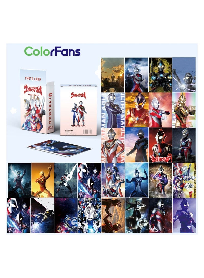 Color Fans 50 Pcs Ultraman Cute Anime Photo Lomo Cards  - Image 1