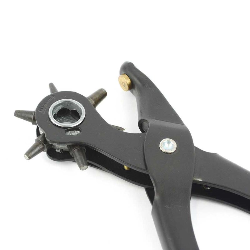 Revolving Leather Belt Punching Machine Large Heavy Duty Holes Punches Maker Tool for Leather Paper Cardboard Craft Items Shoes and MultiPurpose  - Image 3