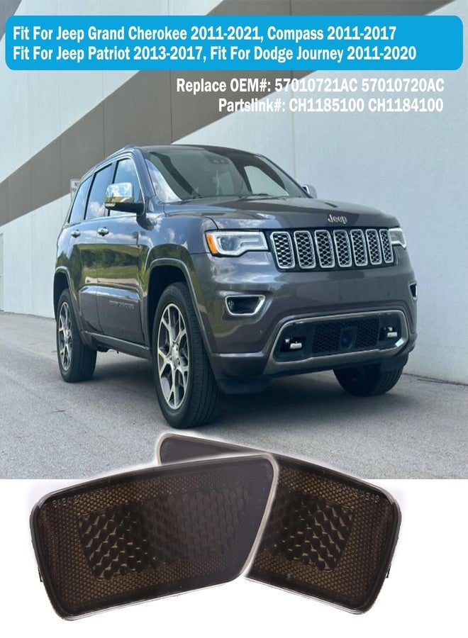 Wocch Smoked Lens Rear Bumper Reflector Light for Jeep Grand Cherokee (2011-2020) Patriot (2013-2017) Compass (2011-2017) for Dodge Journey 2011-2020, Replace# 57010720A 57010721AC - Image 2