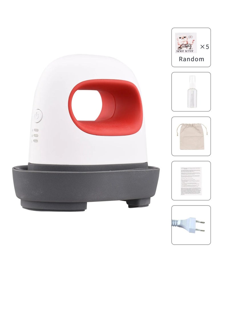 AROAQ Mini Iron, Portable Mini Heat Press Machine, Compact And Lightweight Heat Press Iron,  Hot T Shirt Stamping Machine  For Clothing, Hats, Handbags Mouse Pads, Tote Bags, Pillowcases, Garments, (Red)  - Image 1