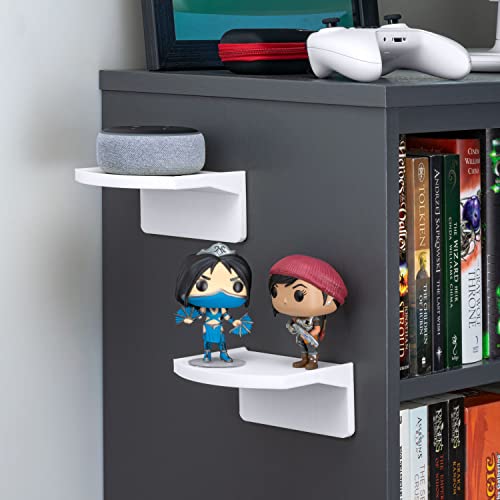Brainwavz Screwless Floating Shelf Mount for Security Cameras Baby Monitors Speakers Plants Toys & More, Universal Holder Strong Adhesive, 114m x 112mm (UM160) - Image 2