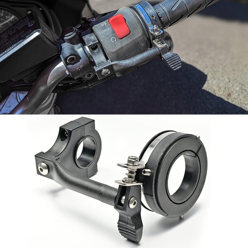 BILLFARO Universal Cruise Control Motorcycle Throttle Assist LockMotorcycle Assist Clamp Handlebar Grip Accelerator Assistant Accessory with 78 and 1 Diameter Bars
