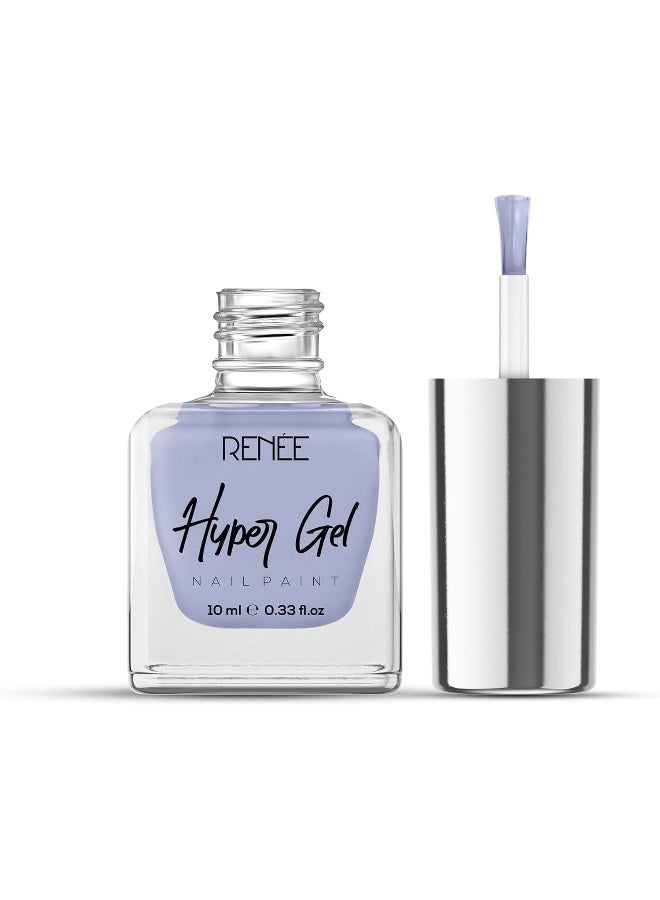 رينيه طلاء أظافر جل هايبر من رينيه - أزرق فاتح 10 مل، سريع الجفاف، لمسة نهائية لامعة، يدوم طويلاً، تركيبة مقاومة للتقشير مع طلاء عالي اللمعان، خالي من الأسيتون والبارابين - Image 2
