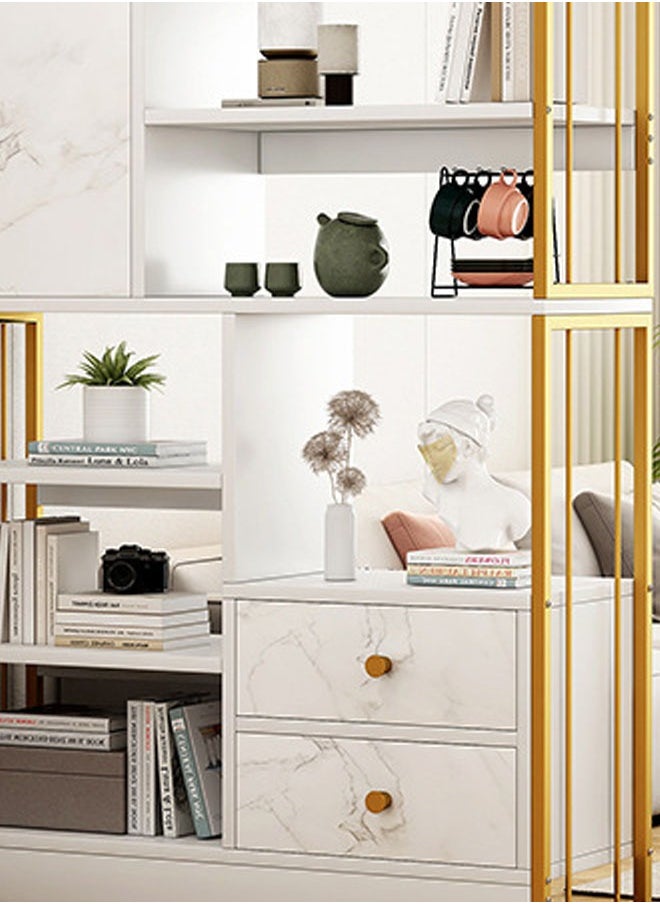 Multi-Layer Floor-Standing Bookshelf and Storage Rack
