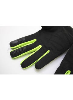 Ebakbak Motorcycle Summer Gloves Shock Absorbing Protection Mesh Fabric Wire Touch Motor Gloves Green  - Image 2