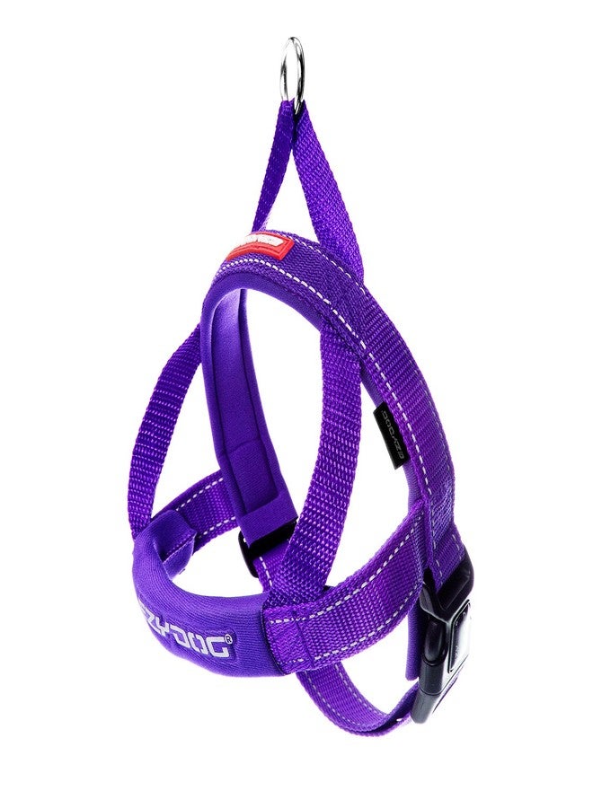 EzyDog Quick Fit Dog Harness - No Pull Harness for Training, Everyday Walking, and Easy Control - Adjustable Fit, Reflective, and Padded (Small, Purple) - Image 1