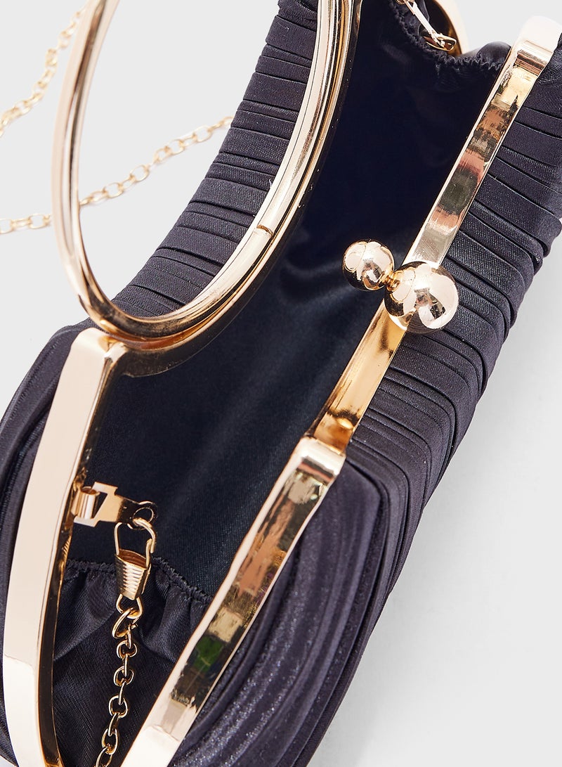 Khizana Pleated Clutch Bag - Image 5